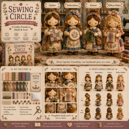 🎁Last Day Buy 2 Save 10%🧵 Tiny Worlds Collection – Patchwork DIY Kit Series