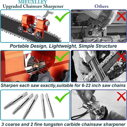 Hand-Crank Chainsaw Sharpener