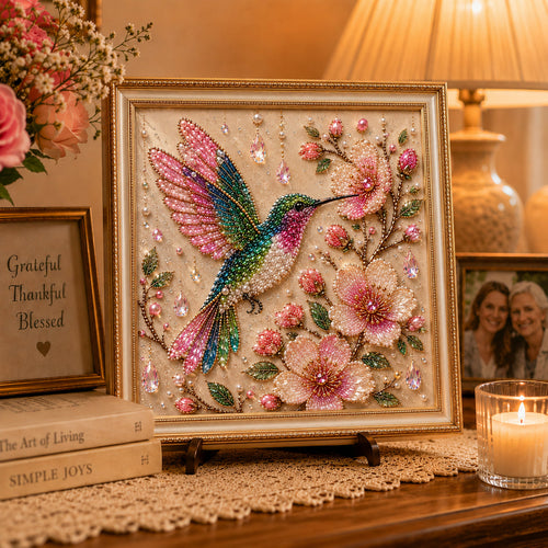 Luxury Bird Pearl Art DIY Kit for Elegant Home Decor, Relaxing Handcraft Projects and Gift‑Ready Wall Art