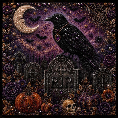 🧘Relaxing & Beginner-Friendly- 👻Cute Ghosts Pumpkins 3D Pearl Mosaic Art Kit