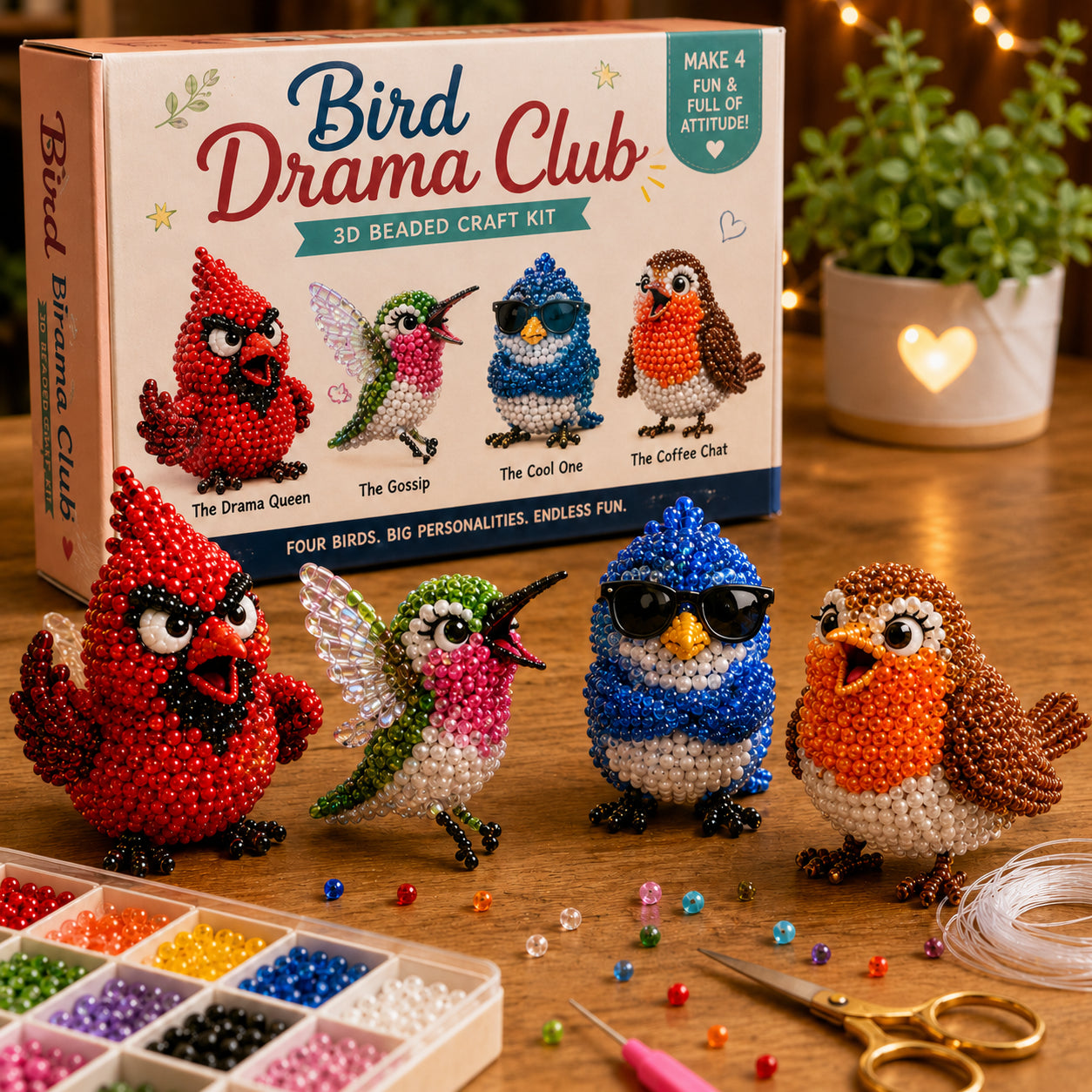 🧵✨ Creative Beaded Mini World 3D DIY Kit Collection