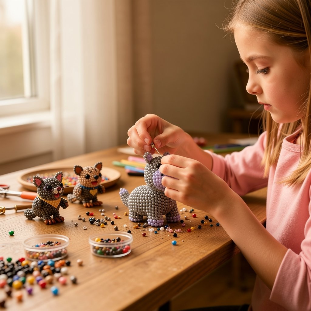 🔥Last Day 49% OFF - 🧵✨Tiny 3D Beaded Animal DIY Kit