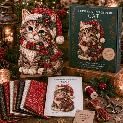 🔥LAST DAY 50% OFF - 🎅Christmas Patchwork Fabric DIY Decor Kit – Stunning Results, Zero Experience Needed