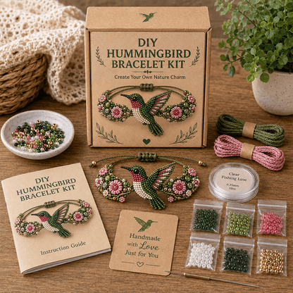 DIY Beaded Bracelet Making Kit 💎✨ – Relaxing Jewelry Craft Set for Beautiful Handmade Bracelets