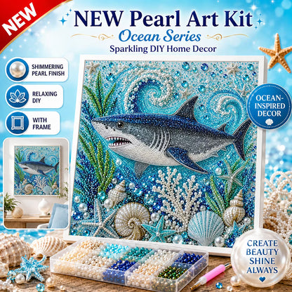 Ocean Friends Pearls Painting Kit DIY Diamond Painting Pearl Dot Crafts