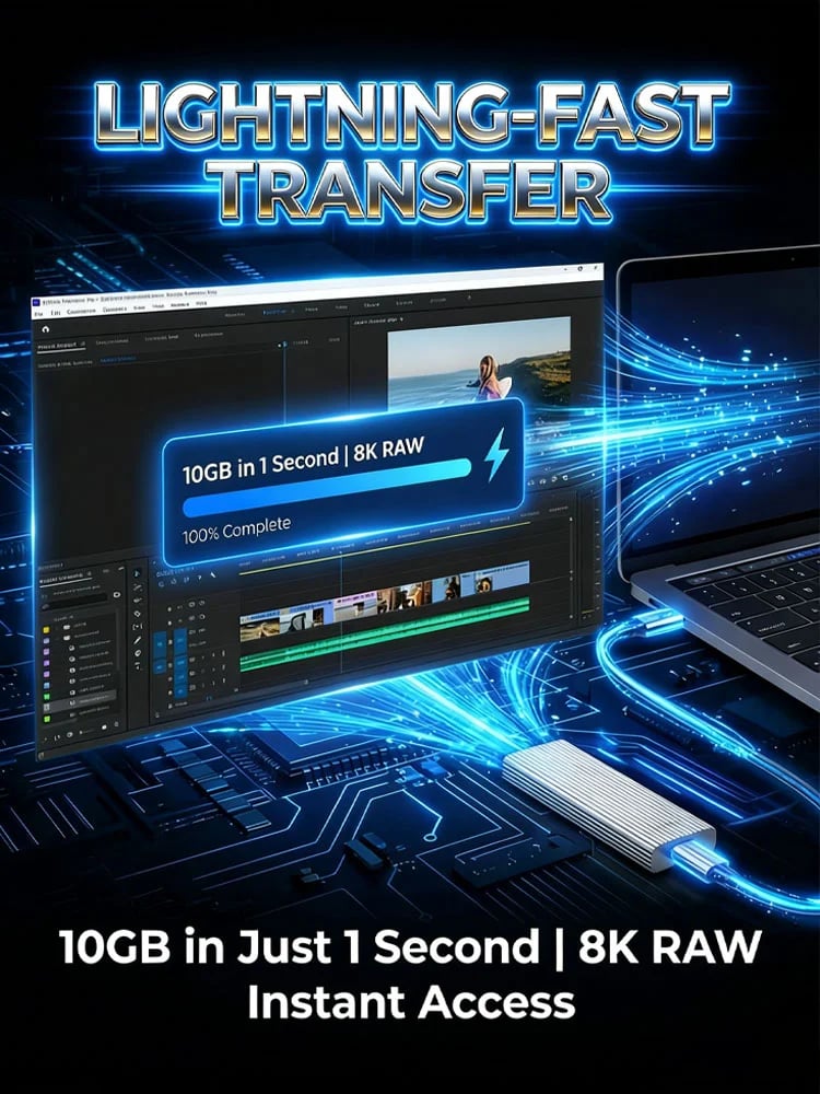 🔥Flash Sale⚡ 50K+ SOLD! Almost Gone-🏆16TB Large-Capacity Type-C Portable Mini SSD