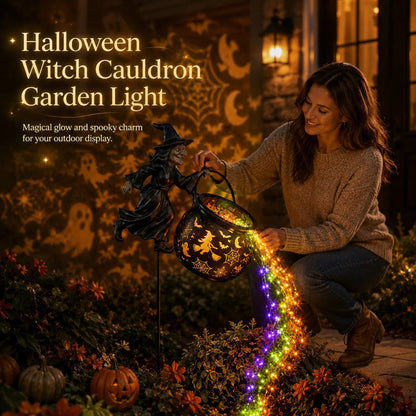 🔥Limited-time offer: 40% off 🔥Halloween Witch Cauldron Garden Lights