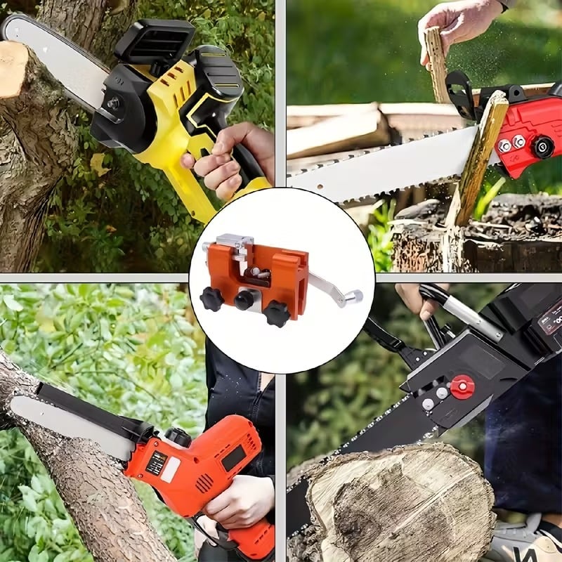 Hand-Crank Chainsaw Sharpener