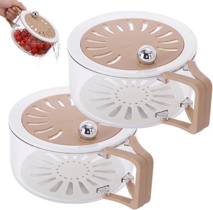 Dual-Function Pro: 2-in-1 Draining & Preservation Basket for Fresh Living 🥬💧