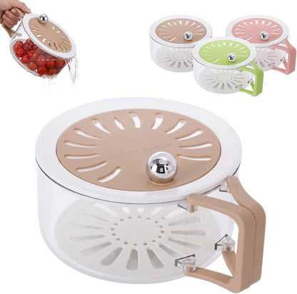 Dual-Function Pro: 2-in-1 Draining & Preservation Basket for Fresh Living 🥬💧
