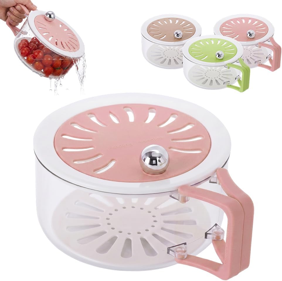 Dual-Function Pro: 2-in-1 Draining & Preservation Basket for Fresh Living 🥬💧