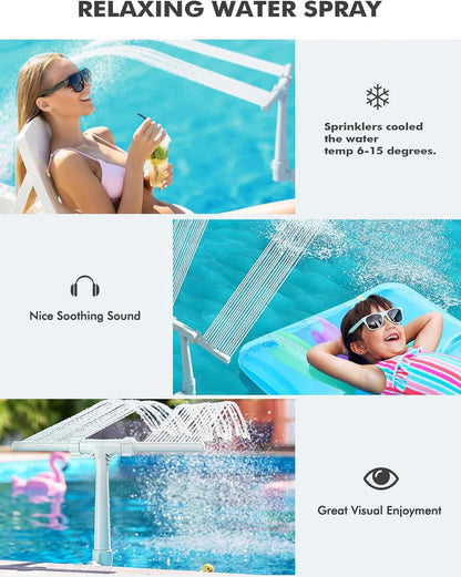 🌟 New Series — Pool Fountain for Above-ground Pool & Inground Pool Outdoor Waterfall Spray Installation✨ | 🚚BUY 2 FREE SHIPPING!!!