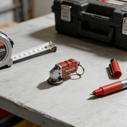 🛠️2-in-1 Makita-Inspired Mini Grinder Keychain: On-the-Go Smoothing Tool + Tool Enthusiast Collectible