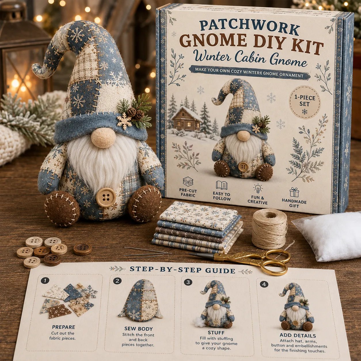 🧵DIY Patchwork Animal Kit – Create Your Own Adorable Animals