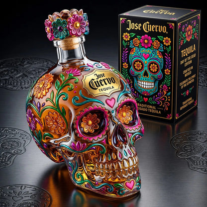 💀Jose Cuervo Day of the Dead Limited Edition Tequila Bottle 🔥Free Shipping Worldwide