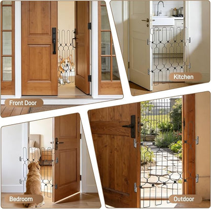 Retractable dog door for front door