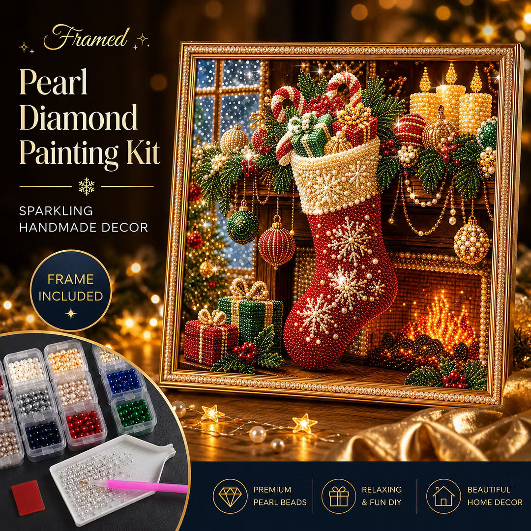 DIY Framed Christmas Pearl Art Kit