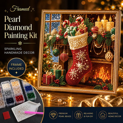 DIY Framed Christmas Pearl Art Kit