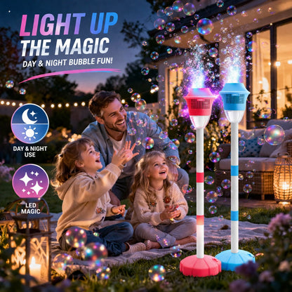 🫧Adjustable Standing Bubble Machine – Fun for Kids, Perfect for Parties & Outdoor Atmosphere Lighting 🎉