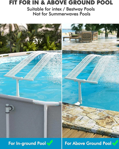 🌟 New Series — Pool Fountain for Above-ground Pool & Inground Pool Outdoor Waterfall Spray Installation✨ | 🚚BUY 2 FREE SHIPPING!!!