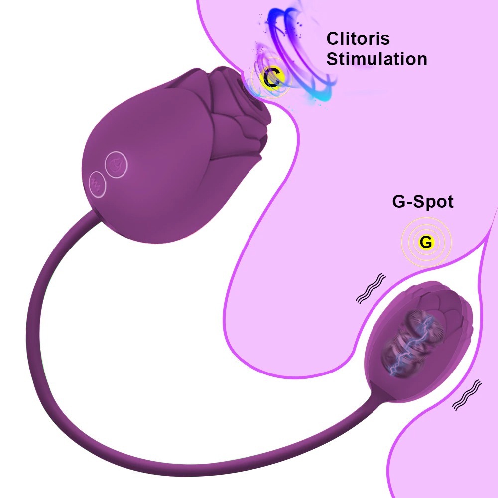 Rose Clit Sucker Vibrators for Women Powerful Clitoris Stimulator Vacuum Sucking Female Love Vibrating Egg Sex Toy for Adults 18
