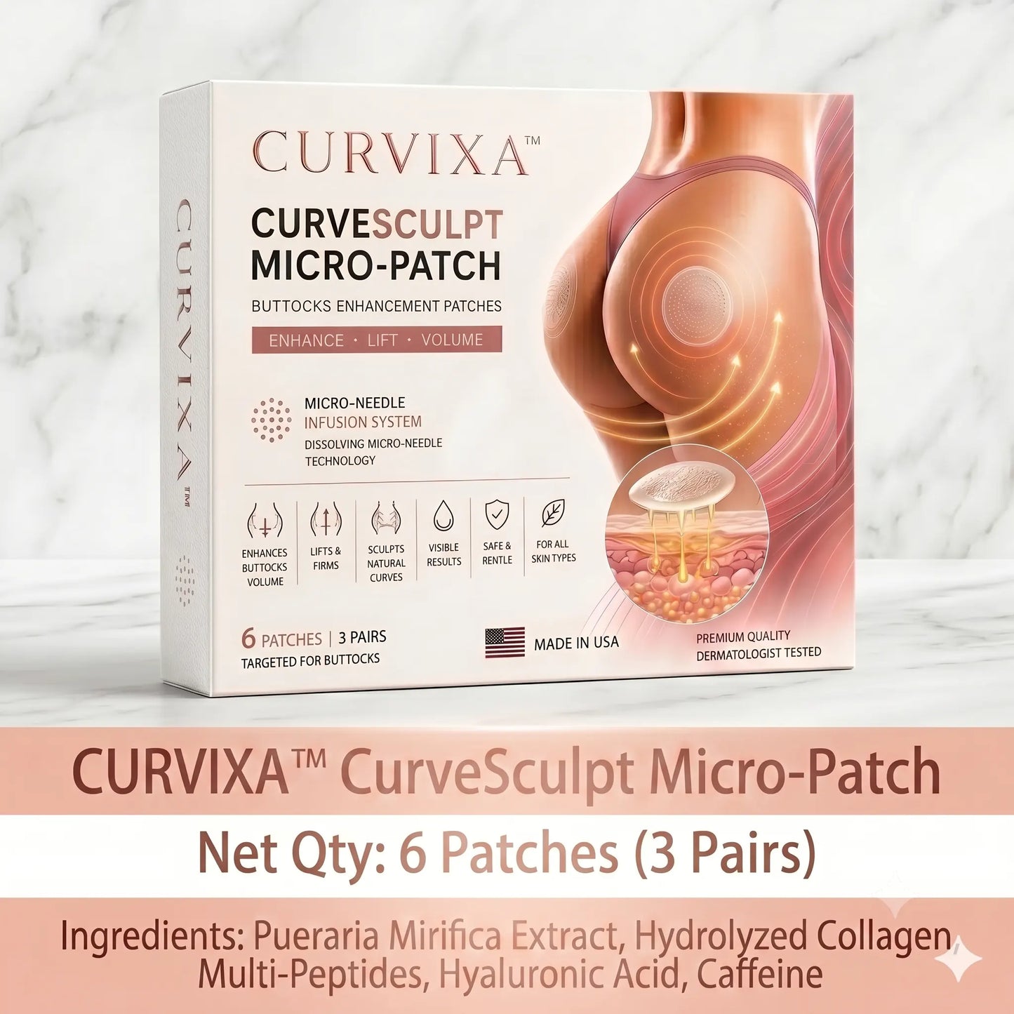 CurveSculpt Micro-Patch ✦ Sculpt • Firm • Smooth Lower Body Curves ✦ Micro-Needle Infusion System