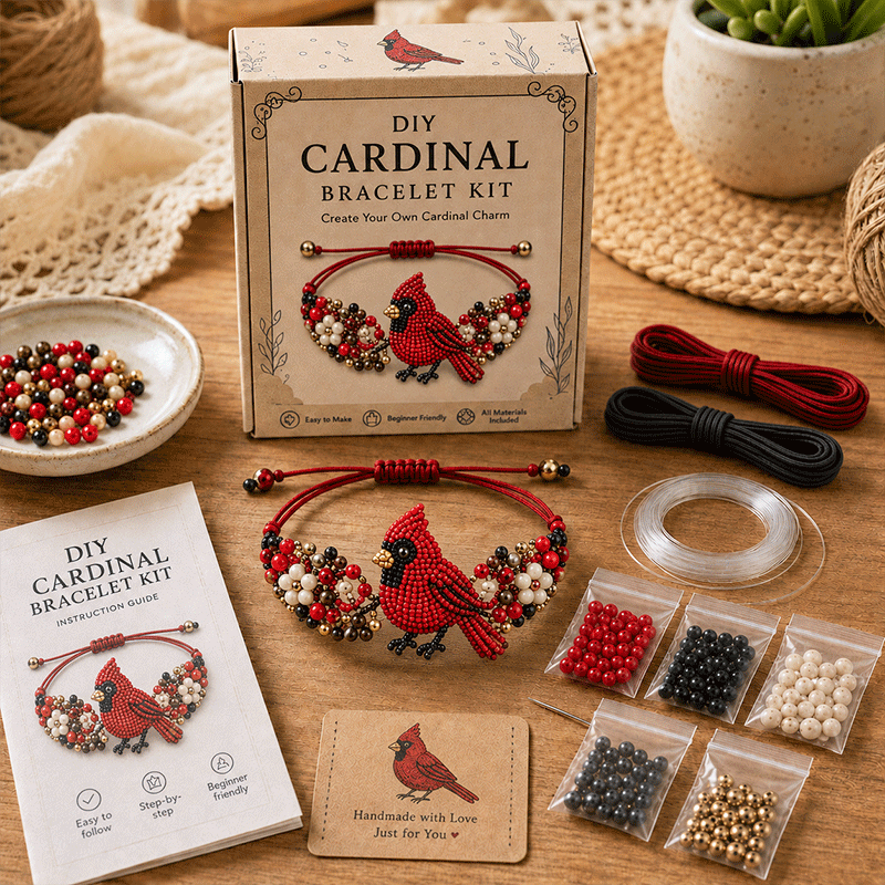 DIY Beaded Bracelet Making Kit 💎✨ – Relaxing Jewelry Craft Set for Beautiful Handmade Bracelets