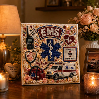 EMS Pearl Art DIY Kit 🚑❤ – Create a Shimmering Tribute to America’s Everyday Heroes