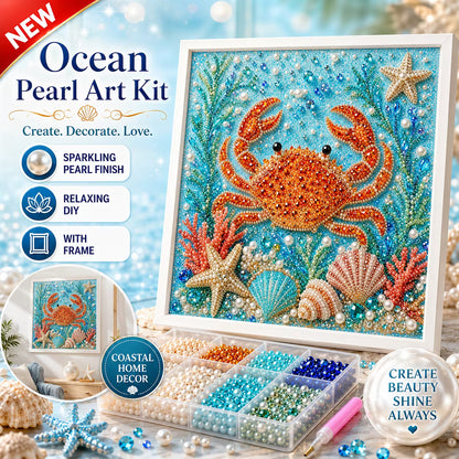 Ocean Friends Pearls Painting Kit DIY Diamond Painting Pearl Dot Crafts