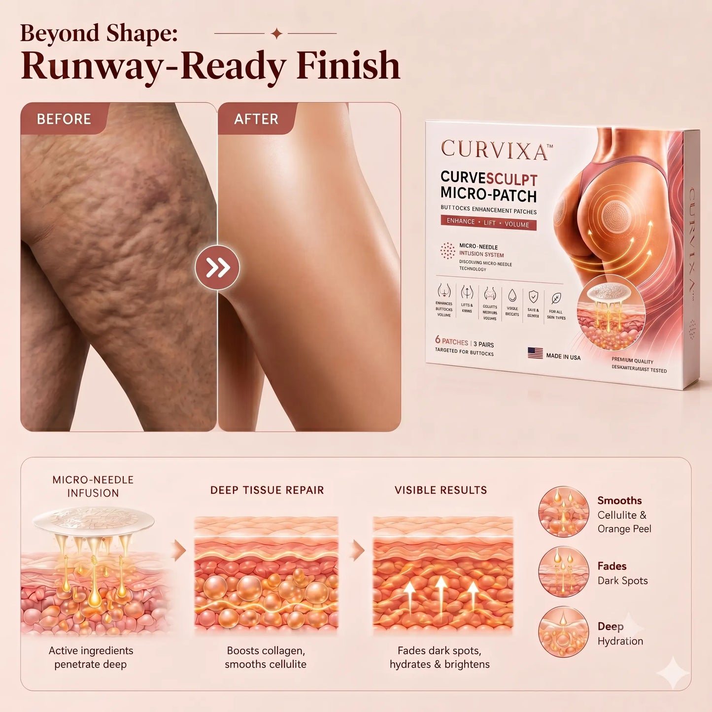 CurveSculpt Micro-Patch ✦ Sculpt • Firm • Smooth Lower Body Curves ✦ Micro-Needle Infusion System