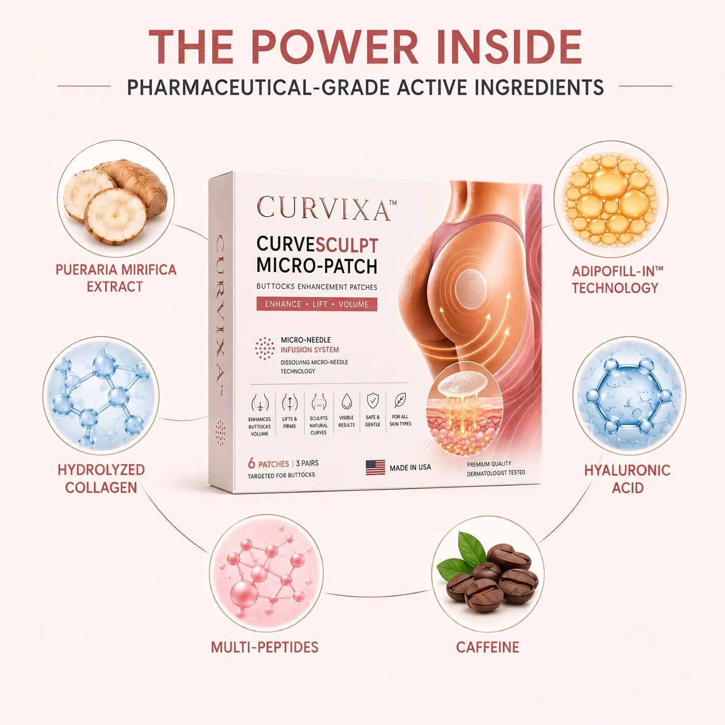 CurveSculpt Micro-Patch ✦ Sculpt • Firm • Smooth Lower Body Curves ✦ Micro-Needle Infusion System