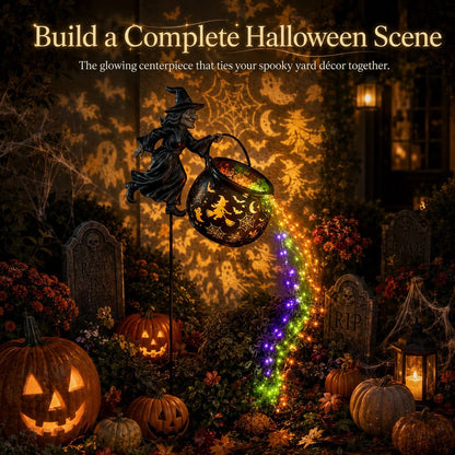 🔥Limited-time offer: 40% off 🔥Halloween Witch Cauldron Garden Lights
