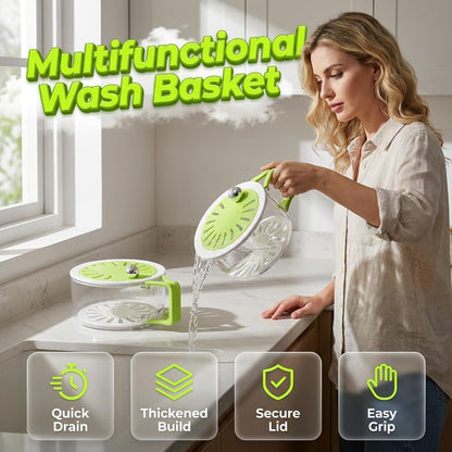 Dual-Function Pro: 2-in-1 Draining & Preservation Basket for Fresh Living 🥬💧