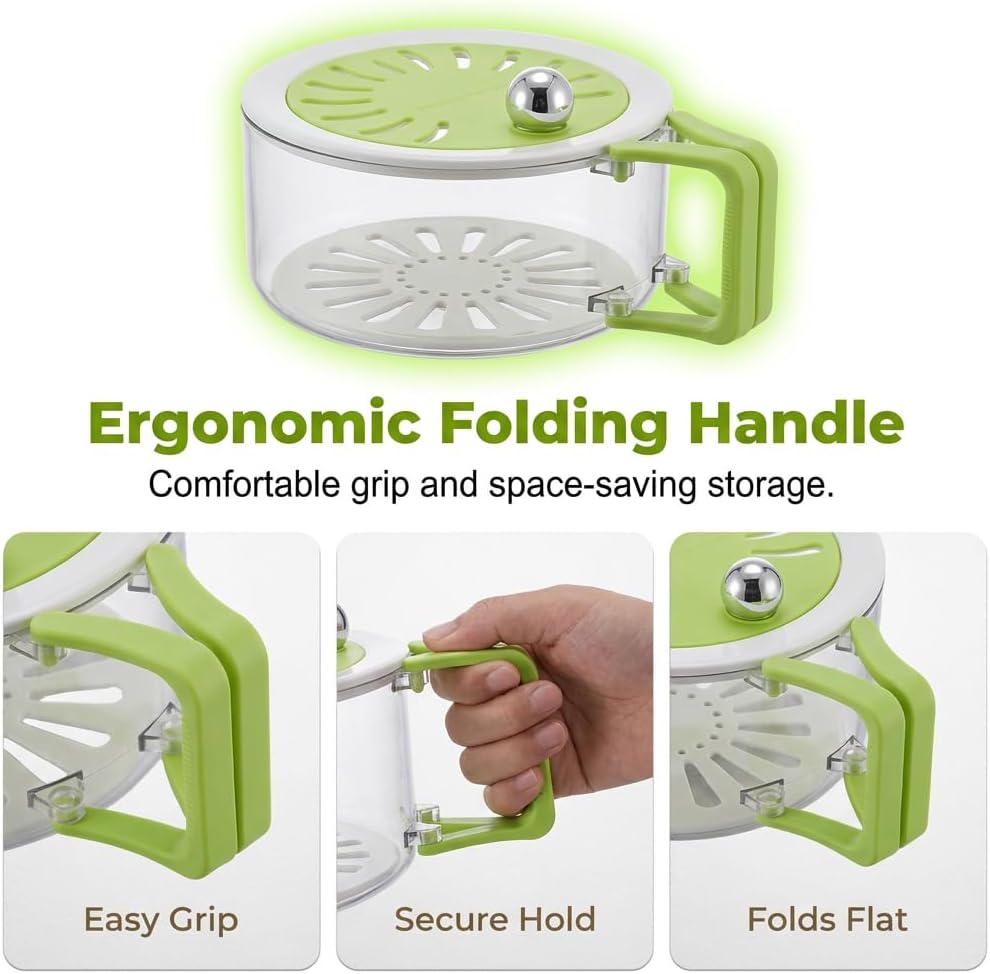 Dual-Function Pro: 2-in-1 Draining & Preservation Basket for Fresh Living 🥬💧