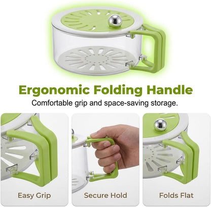 Dual-Function Pro: 2-in-1 Draining & Preservation Basket for Fresh Living 🥬💧