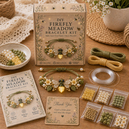 🔥50% Off Last Day - BUY 3 GET 1 FREE-🦋🌼Enchanted Garden Charm Bracelet DIY Kit Series✨🐝🐞