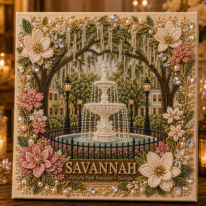 Timeless American Destinations Pearl Art Kit 🗽🏞️ – DIY Beaded Travel‑Inspired Wall Art