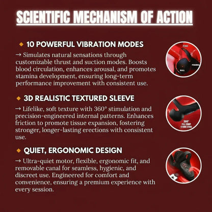 💥New on sale 2026 💞 Vibrating Electric Male Masturbation Lock Ring (Charging)