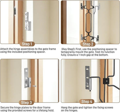 Retractable dog door for front door