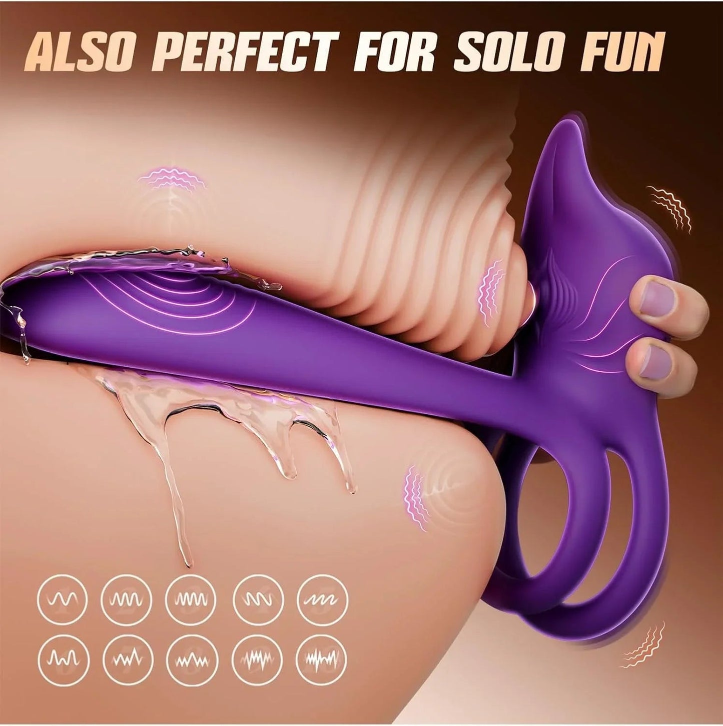 Ring with Remote Control for G-Spot and Clitoral Stimulation, 4 IN 1