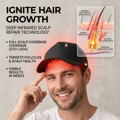 🔥 Power Red Light Therapy Cap🔥 | Reverse Thinning Hair Completely Infrared Hair Growth Cap