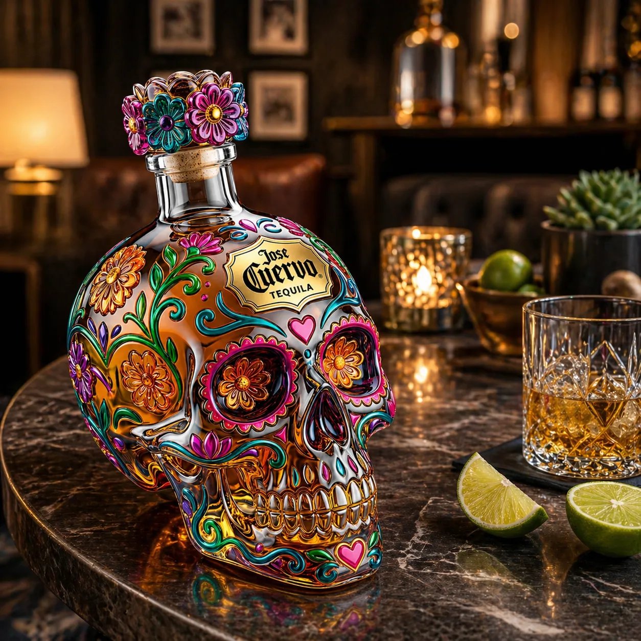 💀Jose Cuervo Day of the Dead Limited Edition Tequila Bottle 🔥Free Shipping Worldwide