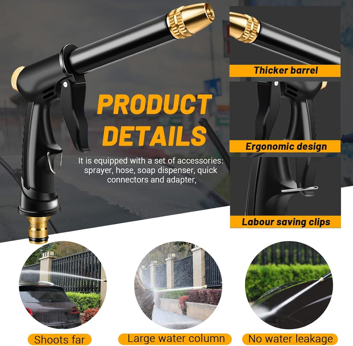 🔥Hot Sales 49% OFF💦Powerful High-Pressure Home Car Wash & Garden Sprayer
