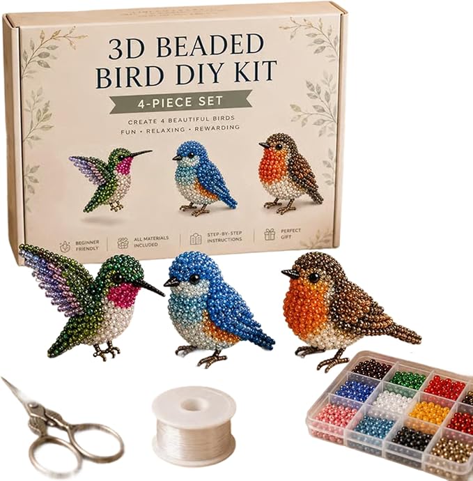 🔥 2026 Mini 3D Beaded Animals DIY Kit - Beginner-Friendly Craft Set