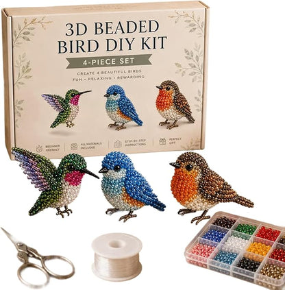 🔥 2026 Mini 3D Beaded Animals DIY Kit - Beginner-Friendly Craft Set