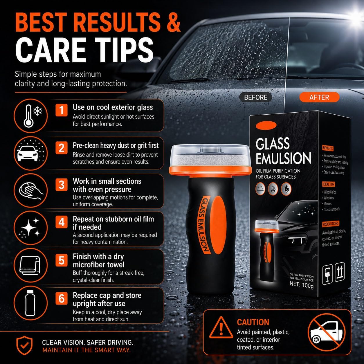 Pro-Vision: The HRIOEKAX Roll-On Glass Treatment for Streak-Free Clarity 🌧️🚀