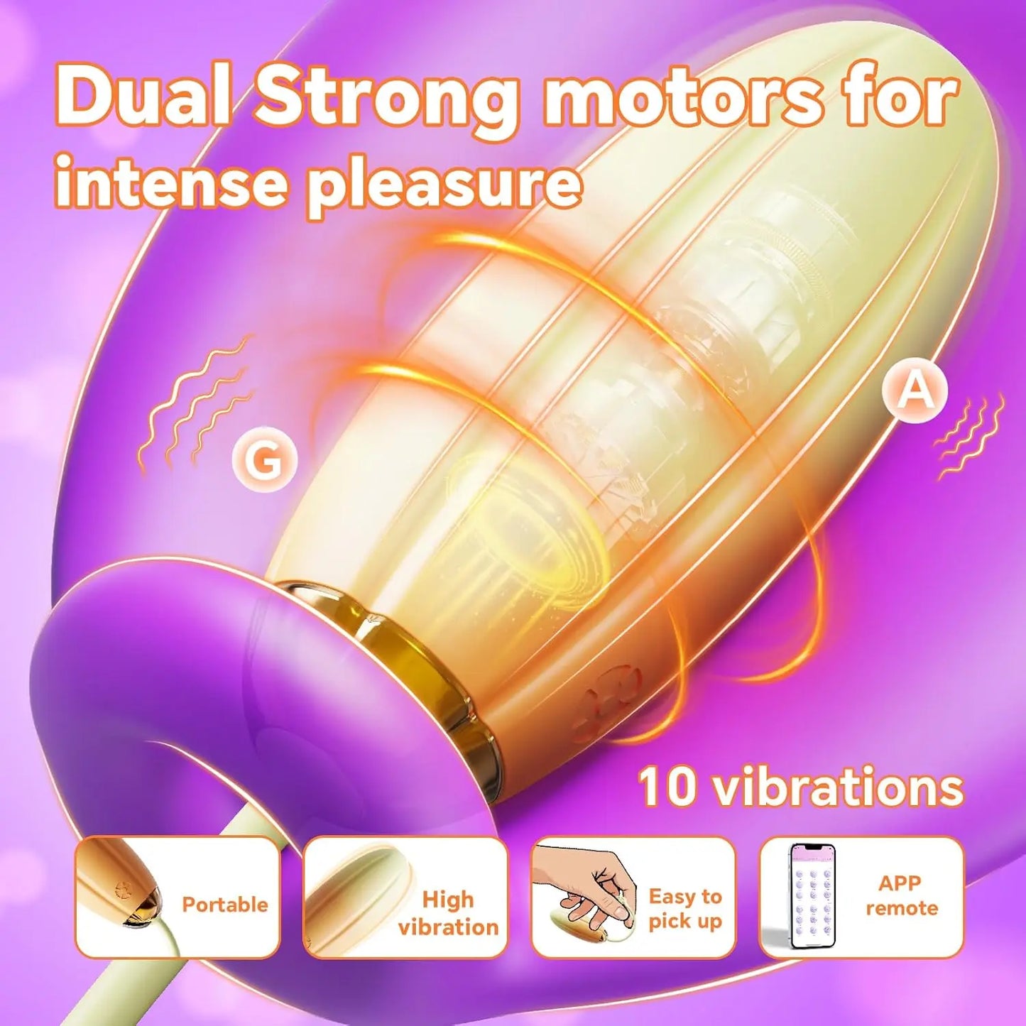 App Controlled Mini Vibrating Egg - Wearable G-Spot & Clit Vibrator