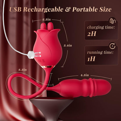 🔥Two new products will be launched in 2026 Rose Clit Licking Vibrator featuring 7 tapping vibration