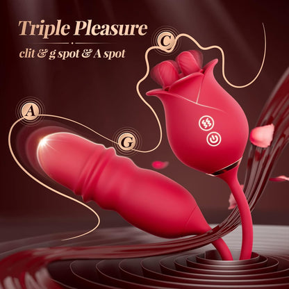 🔥Two new products will be launched in 2026 Rose Clit Licking Vibrator featuring 7 tapping vibration