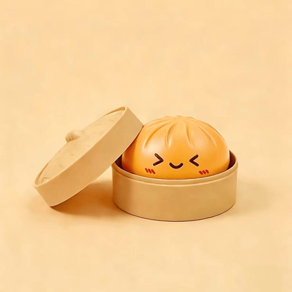 Glitter Dumpling Squishy Steamer Blind Box Surprise Squeeze Fun